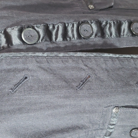 NWOT Ruff Hewn Women Jacket Distressed Black Cute - Picture 4 of 12